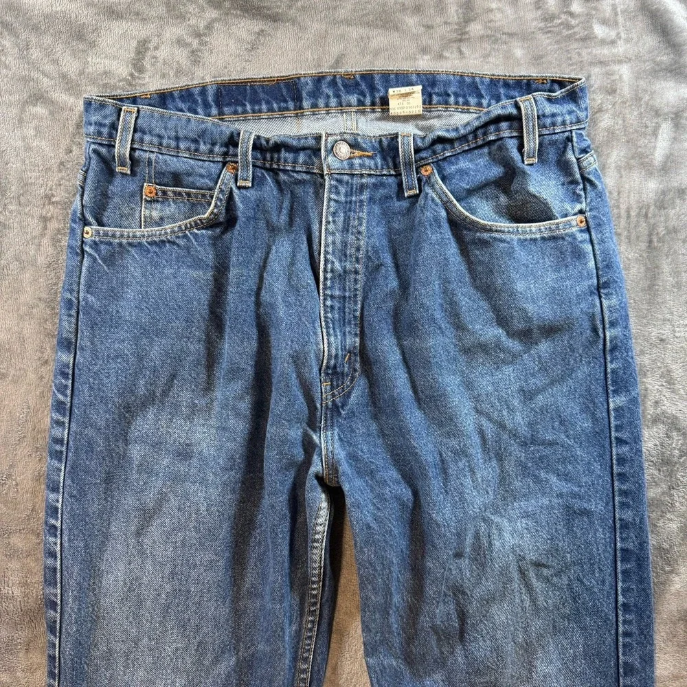 Vintage Levi's 505 Jeans Men's 38x34 Fits 36x30 Orange‎ Tab Faded Whiskered 90s